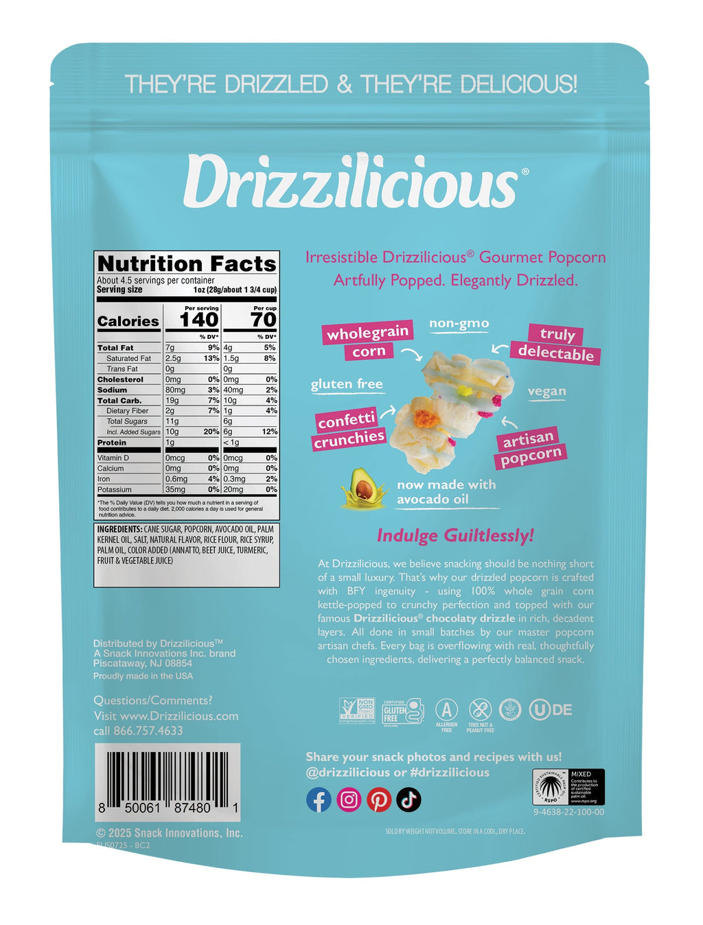 Birthday Cake Drizzled Kettle Corn 4.5oz